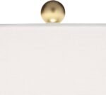 360 Lighting Gilson 24 3/4" High Modern Glam Luxe Table Lamps Set of 2 Gold Text... - Image 4