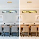 Luxury Crystal Chandelier, Modern Rectangular LED Pendant Light for Kitchen Isla... - Image 5