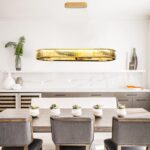 Luxury Crystal Chandelier, Modern Rectangular LED Pendant Light for Kitchen Isla... - Image 8