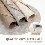 13" Round Placemats Set of 12, Reversible Faux Leather Heat Resistant Table Mats... - Image 6