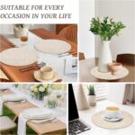 13" Round Placemats Set of 12, Reversible Faux Leather Heat Resistant Table Mats... - Image 7