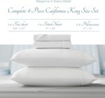 Carressa Linen 100% Egyptian Cotton Sheets California King Sheet Set - Luxury 10... - Image 4
