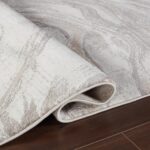 Strata Luxury Thick Pile Area Rug High End Modern Abstract Marbled Polyester Car... - Image 4