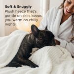 Bedsure White Cozy Throw Blanket for Couch - GentleSoft Fluffy Waffle Blanket fo... - Image 4
