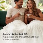 Bedsure White Cozy Throw Blanket for Couch - GentleSoft Fluffy Waffle Blanket fo... - Image 7