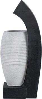 Elegant Vase-Style Water Fountain with LED Light and Submersible Pump for Indoor... - Image 4