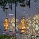 Hanging Solar Lantern Outdoor Decor, Moroccan Solar Lights for Outside Garden De... - Image 6