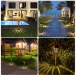 Solar Lights Outdoor - 8 Pack Copper Garden Walkway Lights Solar Powered Waterpr... - Image 4