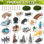22 Pcs Mini Fairy Garden Accessories - Multicolor Resin, Plastic, Stone - Miniat... - Image 3