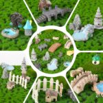22 Pcs Mini Fairy Garden Accessories - Multicolor Resin, Plastic, Stone - Miniat... - Image 7