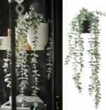 Fake Hanging Plants - 2 Pack Artificial Plants Indoor, Fake Ivy Vine & Pearl Str... - Image 5