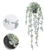 Fake Hanging Plants - 2 Pack Artificial Plants Indoor, Fake Ivy Vine & Pearl Str... - Image 7