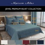 Velvet Quilt, Jewel Premium Heavy Velvet Collection, Cotton Backing, Cotton Batt... - Image 3
