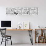 Butterfly Canvas Art Wall Decor: Inspirational Quotes Love Dream Believe Faith W... - Image 4