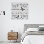 Butterfly Canvas Art Wall Decor: Inspirational Quotes Love Dream Believe Faith W... - Image 6