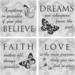 Butterfly Canvas Art Wall Decor: Inspirational Quotes Love Dream Believe Faith W... - Image 8