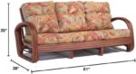 Walnut Rattan Living Room Furniture Sofa Couch (Choice of Fabrics) (#1790AW) (Pr... - Image 4