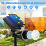 KEV 800 Lumens Solar Spot Lights Outdoor,18 LEDs Solar Flood Lights with 2 Modes... - Image 3
