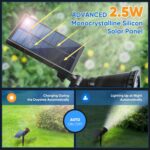 KEV 800 Lumens Solar Spot Lights Outdoor,18 LEDs Solar Flood Lights with 2 Modes... - Image 4