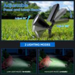 KEV 800 Lumens Solar Spot Lights Outdoor,18 LEDs Solar Flood Lights with 2 Modes... - Image 5