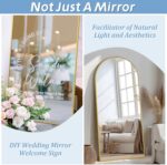 76"X34" Large Floor Mirror Full Length, Gold Arched Full Length Mirror with Stan... - Image 8