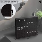 Sharper Image LED Word Digital Clock, 7.75", Black Finish, Light-Up Desk & Wall ... - Image 6