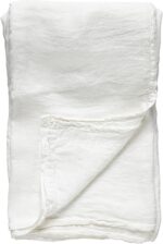 Costa Nova 69" x 98.5" Natural Fiber Tablecloth, Maria Collection - Chalk White ... - Image 3