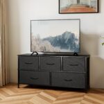 SHAWKEN Fabric Dresser with One-Piece Steel Frame,5 Drawer Dresser for Closet Or... - Image 3