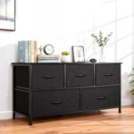 SHAWKEN Fabric Dresser with One-Piece Steel Frame,5 Drawer Dresser for Closet Or... - Image 7