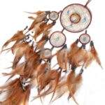 Premium Crystal Turquoise Tree of Life Five Rings Dreamcatcher Hanging Decoratio... - Image 6