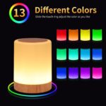 OORUN Touch Bedside Table Lamp,13 RGB Colors & 5 Brightness, USB Rechargeable De... - Image 4