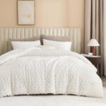 Andency Fluffy Sherpa Queen Comforter Set, Super Soft White Fleece Warm Bedding ... - Image 3