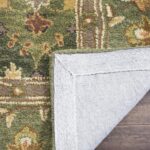 SAFAVIEH Antiquity Collection 4' x 6' Olive AT57C Handmade Traditional Oriental ... - Image 5
