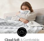 Royal Luxe Micromink Sherpa Throw Blanket for Couch, Fluffy Plush Reversible Thr... - Image 4