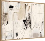 Amanti Art Framed Canvas Wall Art 32x42 Net Neutral II by Victoria Barnes, Frame... - Image 3