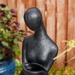 Glitzhome 39.75" H Modern Abstract Women Sculpture Outdoor Water Fountain, 5 Tie... - Image 7