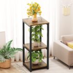 Plant Stand Indoor Corner Tall 3 Tier Metal Modern Flower Storage Plant Shelf Ho... - Image 3