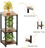 Plant Stand Indoor Corner Tall 3 Tier Metal Modern Flower Storage Plant Shelf Ho... - Image 5