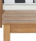 SAFAVIEH Outdoor Collection Montez Natural/ White Cushions/ Striped Bolster Pill... - Image 6