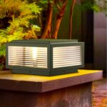 Outdoor Post Light 10X10 in, Column Light,Wired Lantern Column Lamp 110-240V(12-... - Image 4