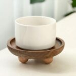 Wood Display Stand Round/Oval, 5/8 Inch Nature Wooden Pedestal for Home Decor & ... - Image 7