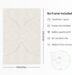 Modern Abstract Pictures Wall Art Boho Neutral Canvas Wall Art Minimalist Wall D... - Image 3