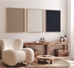 Modern Abstract Pictures Wall Art Boho Neutral Canvas Wall Art Minimalist Wall D... - Image 5