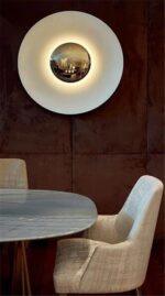 Modern Round Wall Lamp Living Room Bedside LED Sconce Light Bedroom Loft Nordic ... - Image 6