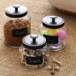 Hyperspace Clear Glass Kitchen Canister Set, Cookie Jar, Food Storage Container,... - Image 6
