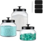 Hyperspace Clear Glass Kitchen Canister Set, Cookie Jar, Food Storage Container,... - Image 7