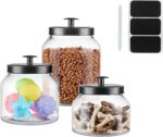 Hyperspace Clear Glass Kitchen Canister Set, Cookie Jar, Food Storage Container,... - Image 8