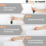 22’’ Table Lamps for Bedrooms Set of 2, Gold Bedside USB Desk Lamp with AC Outle... - Image 6