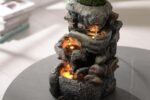 Tolevoit Tabletop Water Fountain with LED Lighting for Indoor Decor and Ambiance... - Image 4