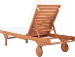 SAFAVIEH Outdoor Collection Newport Natural/ Beige Cushion Built-in Side Table A... - Image 9